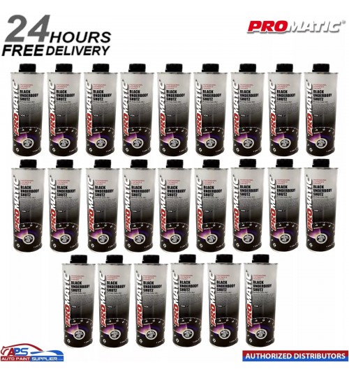 24 X PROMATIC SCHUTZ UNDER SEAL UNDERBODY RUST PROTECTION PROTECTOR BLACK 1LTR